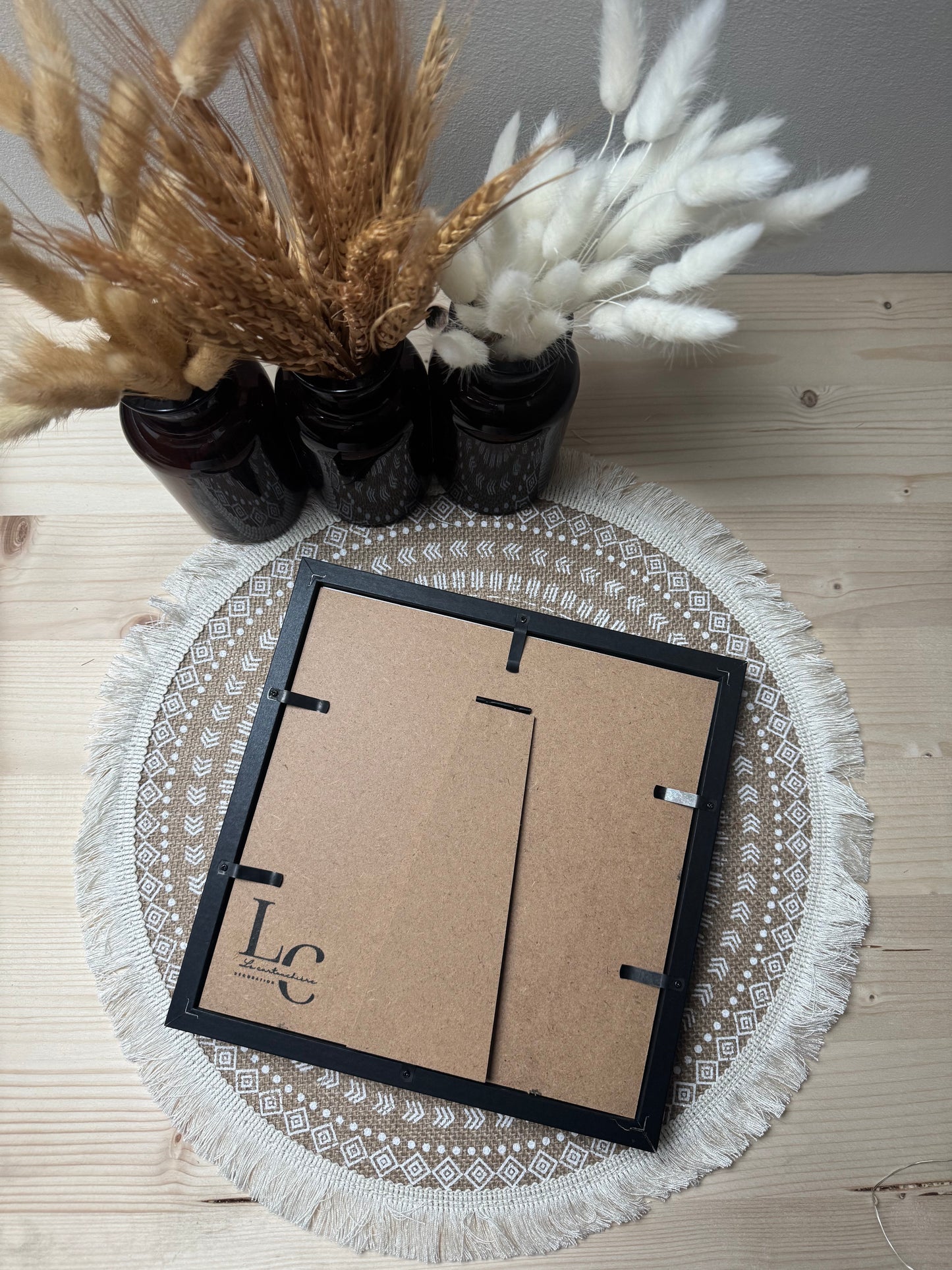 CADRE CHASSEUR ET CHIEN