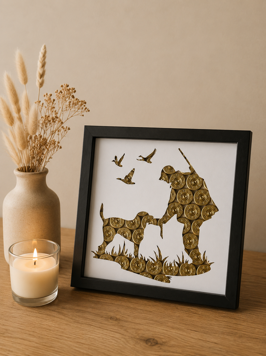 CADRE CHASSEUR CHIEN ET CANARDS