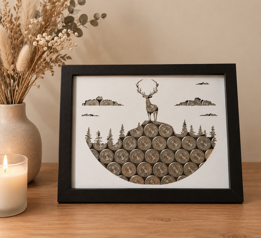 CADRE PAYSAGE CERF
