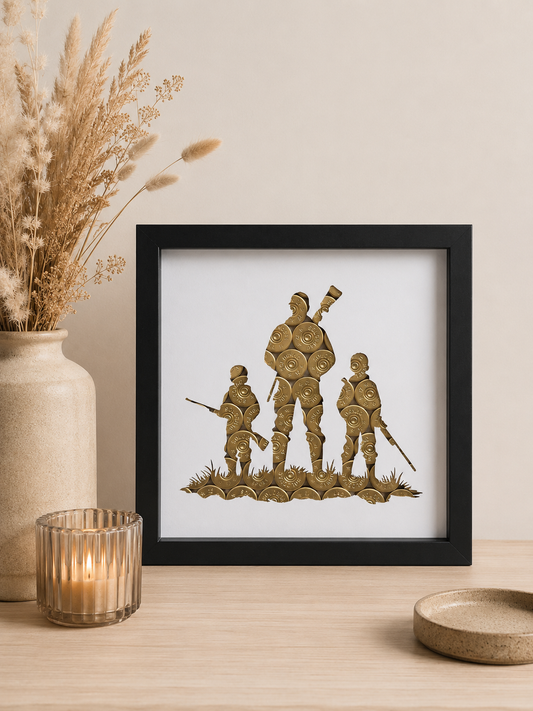 CADRE FAMILLE DE CHASSEURS