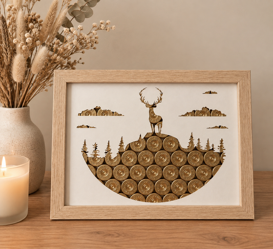 CADRE PAYSAGE CERF