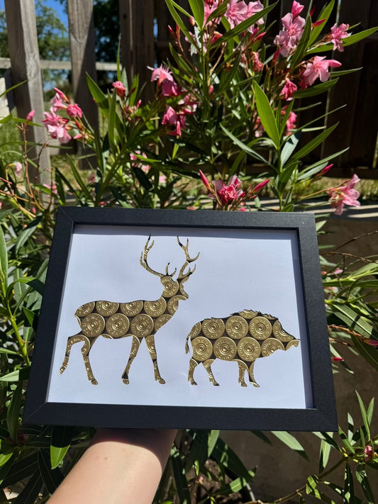 CADRE CERF ET SANGLIER