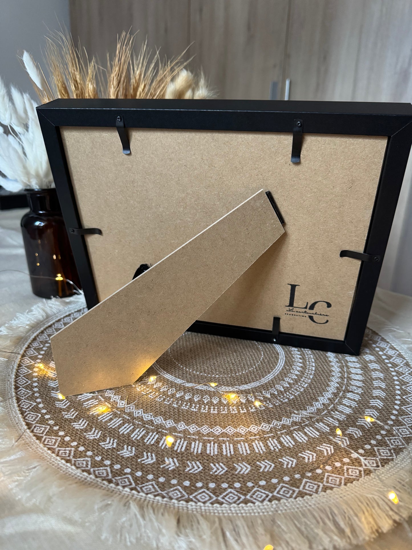 CADRE SANGLIER CHASSEUR ET CHIEN