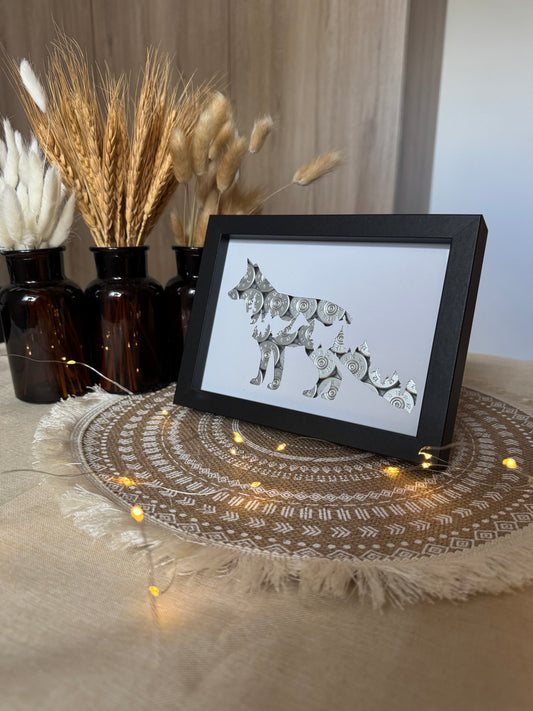 CADRE RENARD ET MONTAGNE