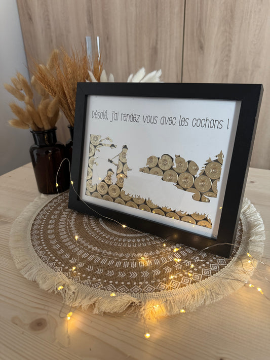 CADRE DESOLE J'AI RENDEZ VOUS AVEC LES COCHONS !