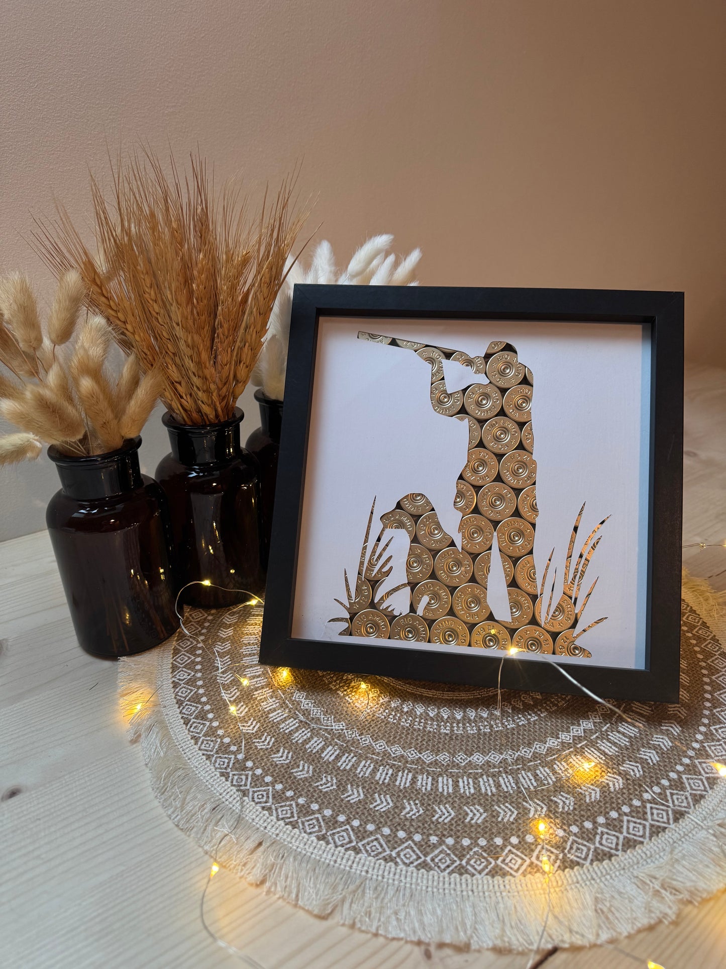 CADRE CHASSEUR ET CHIEN